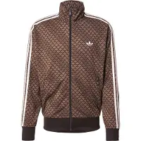 Adidas Sweatjacka 'Firebird' brun / umbra / vit