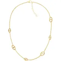 Tommy Hilfiger Gold Plated Mariner Chain Link Necklace
