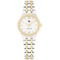 Tommy Hilfiger Two Tone Stainless Steel Frosted Dial Chain Link Watch