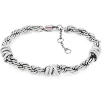 Tommy Hilfiger Stainless Steel Rope Chain Bracelet