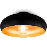 B.K.Licht Taklampa Zoe, dimbar, Svart, Vardagsrum / matsal, Metall, Modern, Taklampa