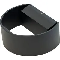 Dyberg Larsen Utomhusbelysning , Circle, Svart, Terrass, Metall, Modern