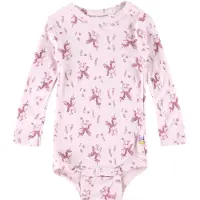 Joha Body l/ä - Bambu - Rosa m. Enhörningar - - 60 - Body L/Ä