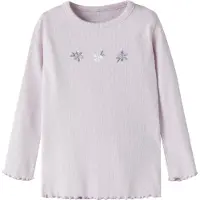 Name it Tröja - Rib - NmfDari - Lavender Dimma - - 4 år (104) - Tröja