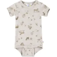 Joha Body k/ä - Ljus Beige m. Bondgårdsdjur - - 70 - Body K/Ä