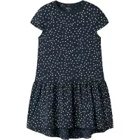 Name it Klänning - NkfVigga - Marinblå Kavaj/Dots - - 10 år (140) - Klänning