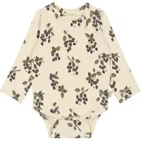 Petit Piao Body l/ä - Black Berry - - 2 år (92) - Body L/Ä