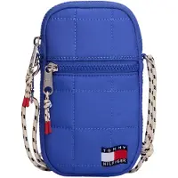 Tommy Hilfiger Axelväska - Vågig Quilted Telefon - Empire Blue - - One Size - Axelväska