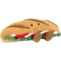 Jellycat Gosedjur - 12x6 cm - Amuseables Caprese Baguette - - One Size - Gosedjur