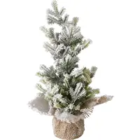 Boltze konstgjord julgran i jute-pottan TANNE, 31 cm