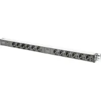 Digitus DN-95405 19 tum Nätverksskåp-förgreningsdosa 1 U Jordat uttag Svart