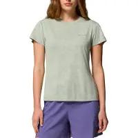 Columbia - Vandringskläder dam - Bluebird Canyon II SS Crew Safari Florage Jacquard för Unisex - Storlek M - Grön