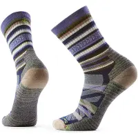 Smartwool - Vandringskläder - Hike Light Cushion Panorama Crew Socks Nightfall Blue för UnisexNylon - Storlek 42-45 - Khaki