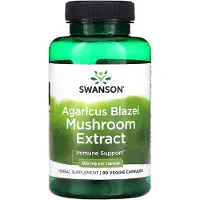 Swanson Health Champinjonextrakt, 500 mg, 90 vegetabiliska kapslar