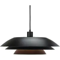 Dyberg Larsen Hänglampa DL45, dimbar, Svart, Vardagsrum / matsal, Metall, Skandinavisk, Pendellampa
