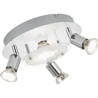 Briloner LED taklampa Orna, Förkromad / silver, Vardagsrum / matsal, Metall, Modern, LED-taklampa