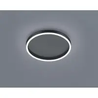 HELESTRA LED taklampa Sona, dimbar, Svart, Vardagsrum / matsal, Metall, Modern, LED-taklampa