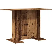 vidaXL Matbord, gammal träfärg, 110x60x75 cm