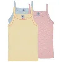 Petit Bateau Linnen / Ärmlösa T-shirts 3 CHEMISES BRETELLES flickor - Flerfärgad - 12 år