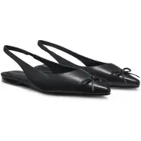 HUGO Slingback pumps in nappa leather with bow trim