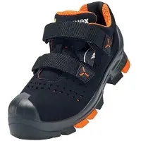 Uvex 2 6500242 ESD Säkerhetssandaler S1P Skostorlek (EU): 42 Svart, Orange 1 par
