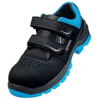 Uvex 2 xenova 9553845 ESD Säkerhetssandaler S1 Skostorlek (EU): 45 Svart, Blå 1 par