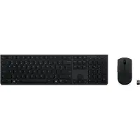 Lenovo Professional - Sats med tangentbord och mus - trådlös - 2.4 GHz - QWERTY - Amerikansk engelska - Brown Box