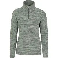Mountain Warehouse Snowdon Melange Fleece Top för damer/kvinnor (Khaki)