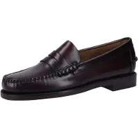Sebago för män. 7000300 Classic Dan Läder Loafers vinröd brun (45), Hud, Karta, 1 till 3 cm, Ingen, Casual, Parti, Klassisk, Bordeaux