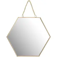 Koopman LUSTRO väggspegel, 20 cm bredd, guld