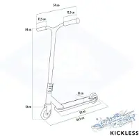 Schildkrot-Puppen Schildkrot kickless sparkcykel sköldpadda Funsports svart (510433)