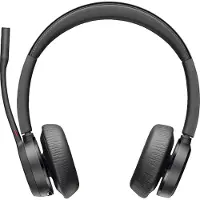 HP Poly Voyager 4320 on-ear-hörlurar med Bluetooth och USB-C, sort + BT700-dongel