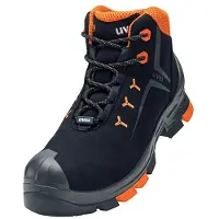 Uvex 2 6509244 ESD Säkerhetsstövlar S3 Skostorlek (EU): 44 Svart, Orange 1 par