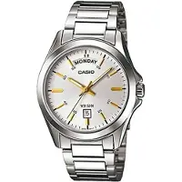 Casio Herrklocka MTP-1370D-7A2VDF Silvrig (Ø 40 mm) Rostfritt stål