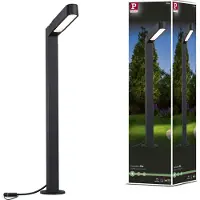 Paulmann Poller ITO vertikal 94547 Belysningssystem Plug&Shine LED trädgårdsspotlight LED 6 W Varmvit Antracit
