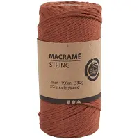 Creativ Company Makramégarn Orange 2 mm 330 g 1 rulle