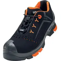 Uvex 2 6501239 Säkerhetsskor S1P Svart, Orange 1 par