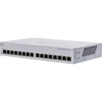 Cisco Business 110 Series 110-16T - Switch - ohanterad - 16 x 10/100/1000 - rackmonterbar, skrivbordsmodell, väggmonterbar
