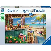 Ravensburger Beach Bar Breezes 1500 Bitars Pussel för Vuxna | Unik och Avkopplande Aktivitet | Premium Kvalitet