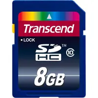 Transcend Sdhc 8gb Class 10 Minneskort
