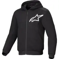 Alpinestars Chrome V2 Sport Huvtröja med dragkedja för motorcykel