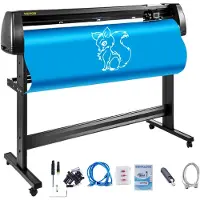 Vevor Vinylskärare/plotter 53” Signmaster-programvara Skyltmaskin 1350 mm pappersmatning Vinylskärare/plotter med stativ (53” 1350 mm)