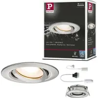 Paulmann Nova Badrumsbelysning downlight Halogen, Lågenergilampa GU10, GU5.3 35 W IP65 Järn (borstad)