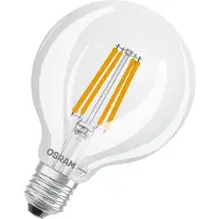 Osram CLASSIC - LED-glödlampa med filament - form: G95 - klar finish - E27 - 3.8 W (motsvarande 60 W) - klass A - varmt vitt ljus - 2700 K