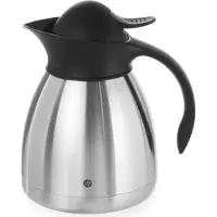 Hendi Termos, catering termisk kanna för kaffe, dubbelväggig, stål, 1L, Hendi 446508