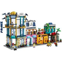 LEGO Creator 31141 The High Street, Byggleksak med skyskrapa och Market Street, presentidé