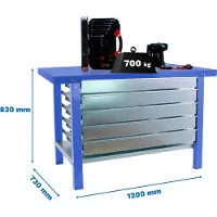Simon Rack Simonwork (bancos De Trabajo) Bt6 Pro 5box Arbetsbänk 830x1200x730 Mm
