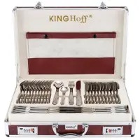 KINGHOFF bestick, bordsservis-set 72 delar kinghoff