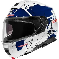 Schuberth C5 Globe Blue Vit/Blå 55 Unisex hvid