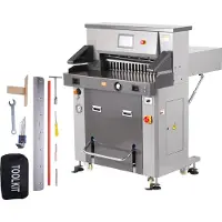 Vevor elektrisk hydraulisk pappersskärare 26" Skärbredd 3,14" Tjocklek 7" Skärm